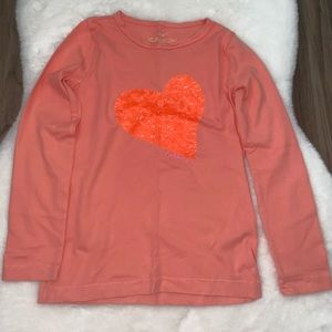 J. Crew Crewcuts Girls Glitter Long Sleeve Tshirt